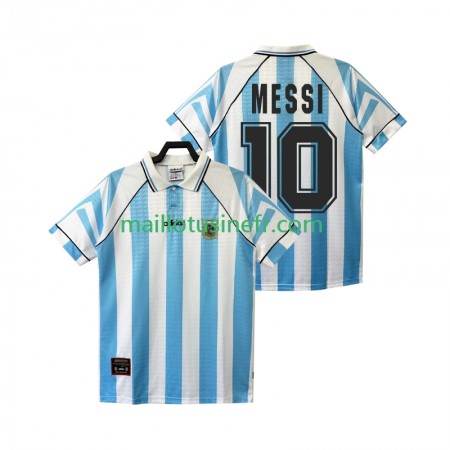 Maillot de Foot Argentine Lionel Messi 10 Domicile Retro 1996 1997 Maillot de Foot Argentine Lionel Messi 10 Domicile Retro 1996 1997